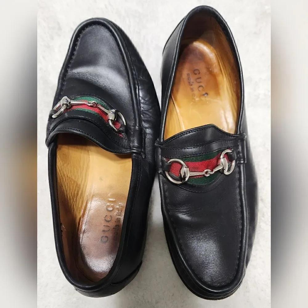 Gucci black leather